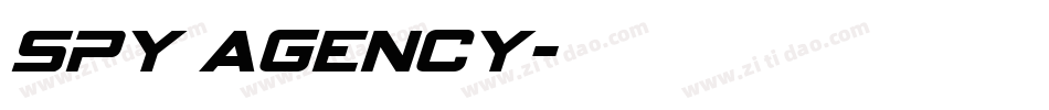 spy agency字体转换